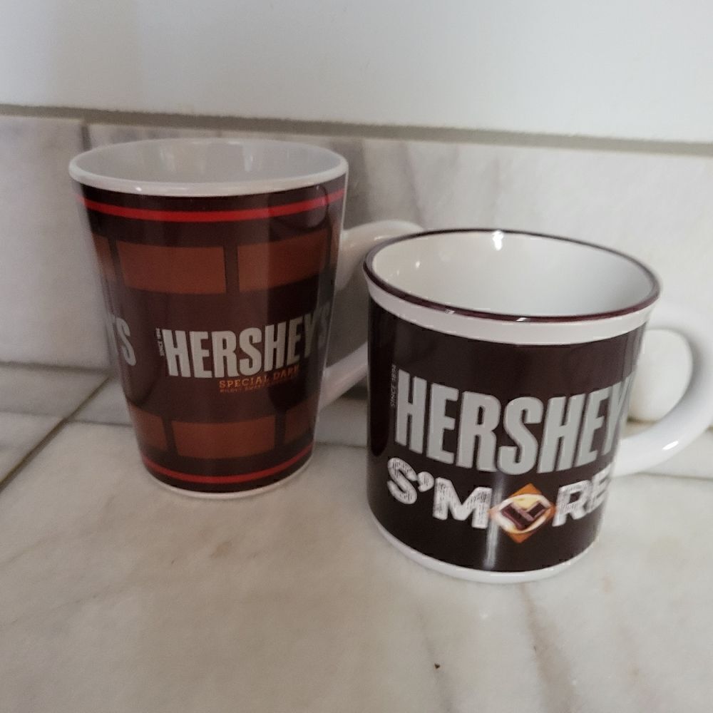 Hershey's Special Dark Chocolate Mug & Chocolate Smores Mug Set of 2